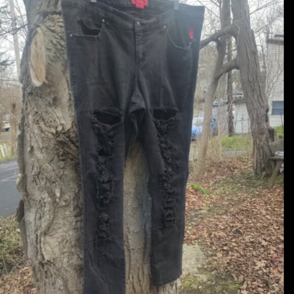 VINTAGE TRIPP Pants Jeans Size 18 PLUS SIZE fishnet Mall Goth emo scene kid - Picture 1 of 7